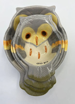 Pier 1 Imports Owl 4 Piece Nesting Measuring Cups Gray Yellow Orange READ - £12.78 GBP
