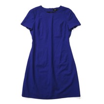 NWT Theory Jatinn in Blue Iris Purple Traceable Wool Short Sleeve Mini Dress 4 - £63.46 GBP