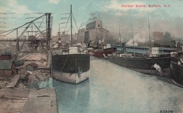 ZAYIX Postcard Great Lakes Ship Harbor Scene Buffalo New York c1911 Divi... - £9.04 GBP