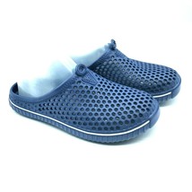 Womens Water Shoes Slip On Rubber Mesh Clog Blue Size 38 US 7 - $19.24