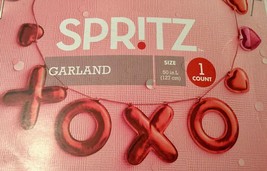 Spritz Valentine&#39;s Day X &amp; O&#39;s &amp; Hearts Puffy Garland - Great for Party ... - $3.94