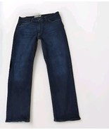 True CraftJeans Mens 36x32 (Actually 36x31) Blue  Straight Dark Wash Rel... - $15.83