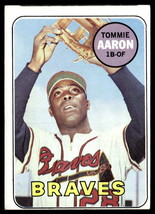 1969 Topps #128 Tommie Aaron  VG-EX-B112R1 - £15.57 GBP