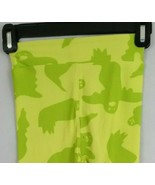New LuLaRoe Leggings Lime Green With Ghosts Design Kids Size L/XL - $17.58 CAD