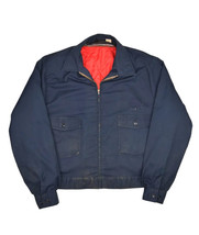Vintage Lee Work Jacket Mens 46 Chetopa Quilt Liner Mechanic Zip Twill P... - £57.21 GBP