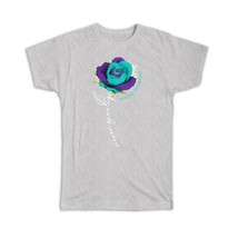 Suicide Prevention Awareness Flower : Gift T-Shirt Never Give Up Art Print Inspi - £19.65 GBP