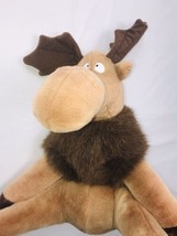 Vintage 1983 Carousel Guy 17&quot; Large Moose Plush Stuffed Animal - £14.26 GBP