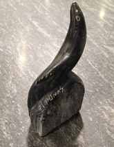 Seal Soapstone Carving by R. Thomas 4.5” - $79.00