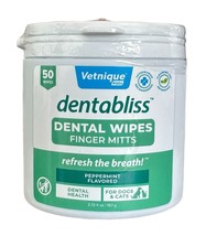Dog Teeth Cleaning Finger Mitt Dental Wipe - Dog Plaque &amp; Tartar Prevent... - £13.19 GBP