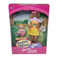 Vintage 1997 Mattel Easter Egg Hunt Barbie + Kelly Doll # 19014 New In Box - £36.88 GBP