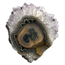 Quartz Stalactite Flower Slice s467 - $14.85