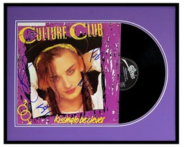 Culture Club Group Signed Framed 1982 Kissing to Be Clever Record Display - £272.65 GBP