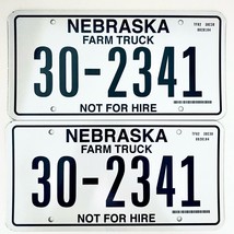  United States Nebraska Not For Hire Farm Truck License Plate 30-2341 - £19.84 GBP