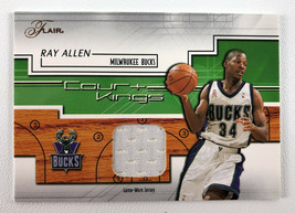 2002-03 Fleer Flair Court Kings Ray Allen Game-Worn Jersey Patch - Bucks - £15.68 GBP