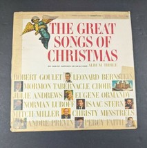 &quot;The Great Songs of Christmas&quot; Record Religious 33 RPM - £12.82 GBP