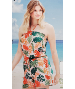 SERRA Tropical Print One-Piece Shorts Romper Multicolor Misses Size L 12... - $21.73