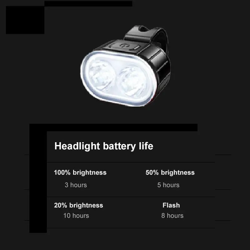 Q3 Bike Light Rainproof USB Rechargeable LED MTB Front Lamp Headlight Fl... - $62.73