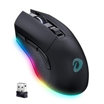 Wireless Pink Gaming Mouse With 7 Programmable Ons, Rechargeable Rgb G - £51.59 GBP