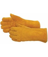 Brown Leather Welder Glove with Reinforced Thumb - £8.57 GBP