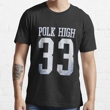  Polk High 33 Men&#39;s Black Cotton T-Shirt - £16.73 GBP