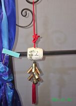 Asian Hanging Drum with Tassel Collectible Decoration - $40.00