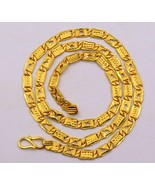 FABULOUS 22K GOLD HANDMADE 21&quot; INDIAN NAVABI LINK CHAIN NECKLACE UNISEX ... - $3,651.66 CAD+