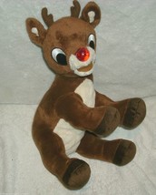 12&quot; 2008 COMMONWEALTH RUDOLPH RED NOSED REINDEER CHRISTMAS STUFFED ANIMA... - $14.25