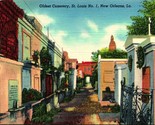 Oldest Cemetery St Louis No 1 New Orleans Louisiana LA UNP Linen Postcar... - £2.29 GBP