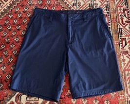 Rhone Commuter Athletic Performance Chino Shorts 9” 34 navy blue comfy - $29.67