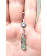 Rainbow Fluorite Chips Belly Ring - $15.00