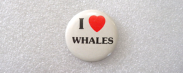 I Love Whales Button - £3.86 GBP