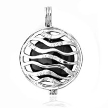 Jewelry of Venus fire Black onyx silver pendant - £629.89 GBP