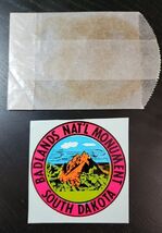 ENCO INC Badlands Nat'l Monument South Dakota VTG Travel Luggage Water D... - $27.65