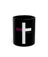 Faith Inspired Black Coffee Mug Christian Gift Psalm 91 Protection Mug - $17.99 - $19.99