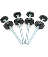4 Pack 8MM Baby Gate Threaded Spindle Rod, Replacement Hardware Parts Kit - $14.77