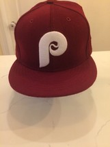 Phillies Authentic New Era 59Fifty 100% Wool Cap - £23.81 GBP