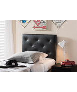 Becker Black Faux Leather Upholstered Twin Size Headboard  - $104.00