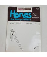 Vintage Hanes PLUS F Mayfair Tummy Control Sandlefoot Panty Hose 710 - $11.00