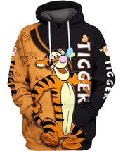 Funny Tigger Winnie The Pooh Movie Fans Christmas Gift Hoodie 3D Printed - £29.26 GBP+