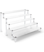 ULENDIS 5 Tier Acrylic Stands for Display, Clear Display Stand Risers Sh... - $29.91