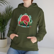 Watermelon Palestine Flag Colors I Stand With Gaza Palestine Hooded Sweatshirt - £24.40 GBP+