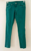 American Eagle Stretch Skinny Teal Green Pants Womens Size 0 - $318.91 MXN