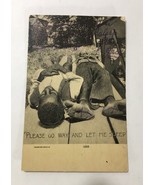 Please go away And Let me Sleep Postcard African American 1907 Barefeet ... - £182.69 GBP