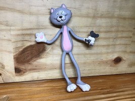 Vintage Russ Berrie Tom Cat &amp; Mouse Toy 5.5 Inches. - £10.19 GBP
