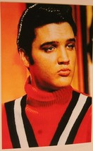 Elvis Presley Candid Photo Young Elvis In Red Black and White posing 4x6... - £5.66 GBP