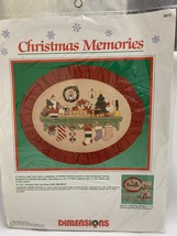 Dimensions Christmas Memories Counted Cross Stitch Kit 8372 Picture 1989 Sealed - $19.79