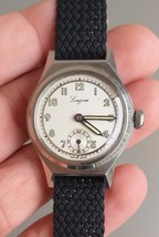 Rare Vintage Longeau / Enicar Military Steel Watch AS984 WWII era 1940 - $209.00