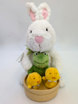 Hallmark Spring Quartet Musical Animated Bunny Frog Chicks &quot;At the Hop&quot; Plush - £11.59 GBP