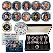 Living Presidents And First Ladies Jfk Half Dollar 11-Coin Set With Box And Coa - £35.10 GBP