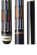 KODA POOL CUE KD51 Black w/ Cocobolo Overlay, Irish Linen &amp; Maple Shaft 12.75mm - £163.53 GBP